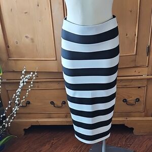2B Bebe Y2K Striped Bodycon Skirt Size S